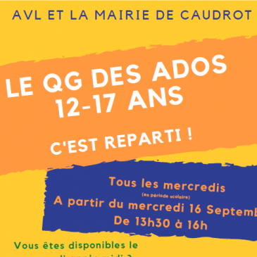 Le QG des Ados, c’est reparti