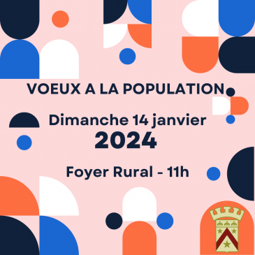 Voeux à la population – Dimanche 14 janvier